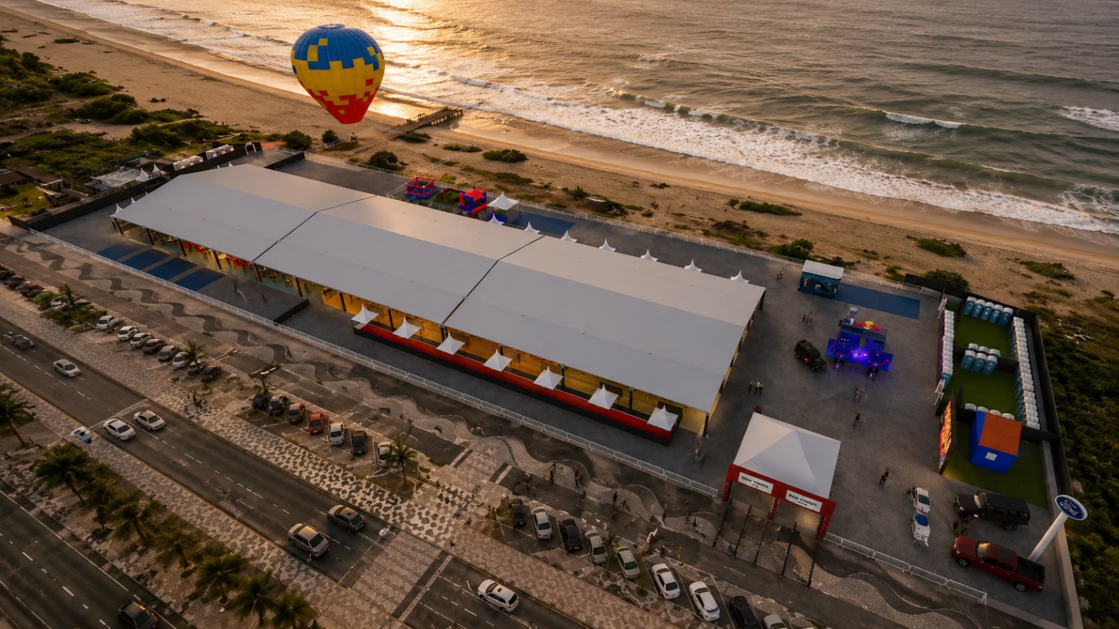 Mapa aéreo do Parrilla Day Caraguá Beach